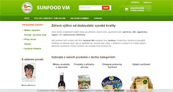 Desktop Screenshot of e-sunfood.cz