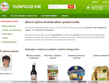 Tablet Screenshot of e-sunfood.cz